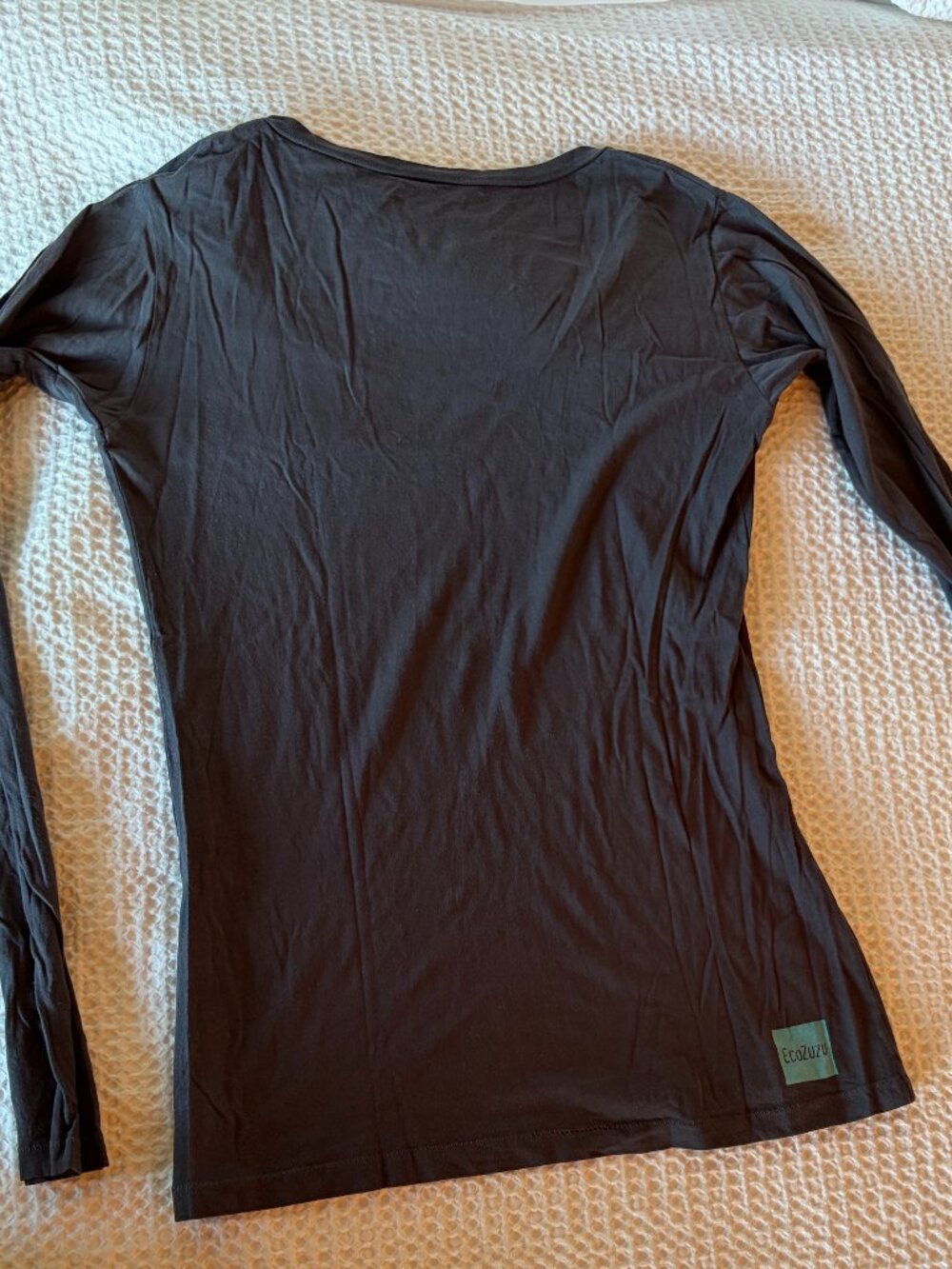 EcoZuzu Organic Cotton Star Graphic Long Sleeve Top Medium - Picture 3 of 3